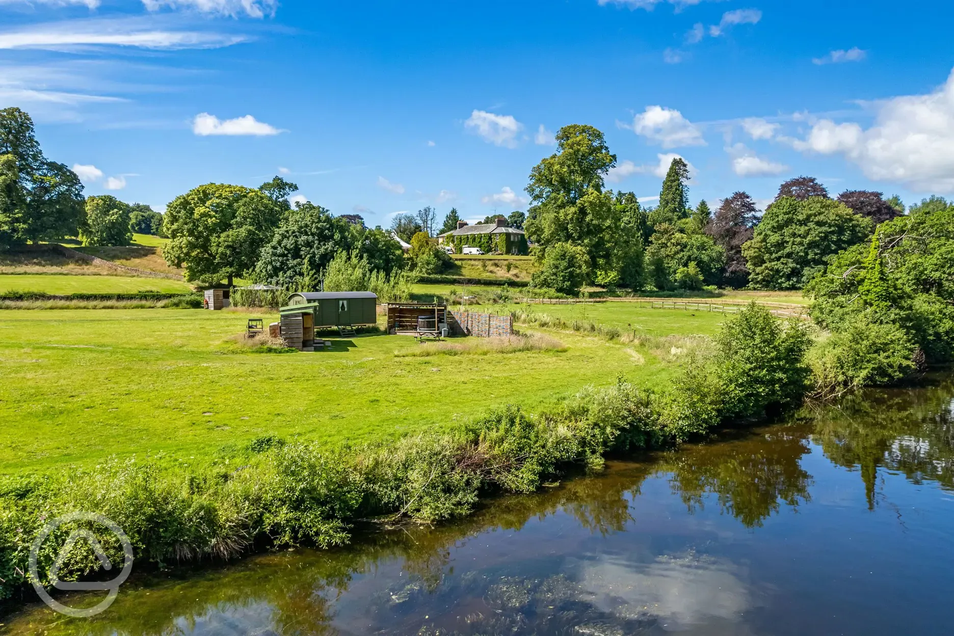 Drybeck Farm on the banks of the River Eden with wild swimming welcome
