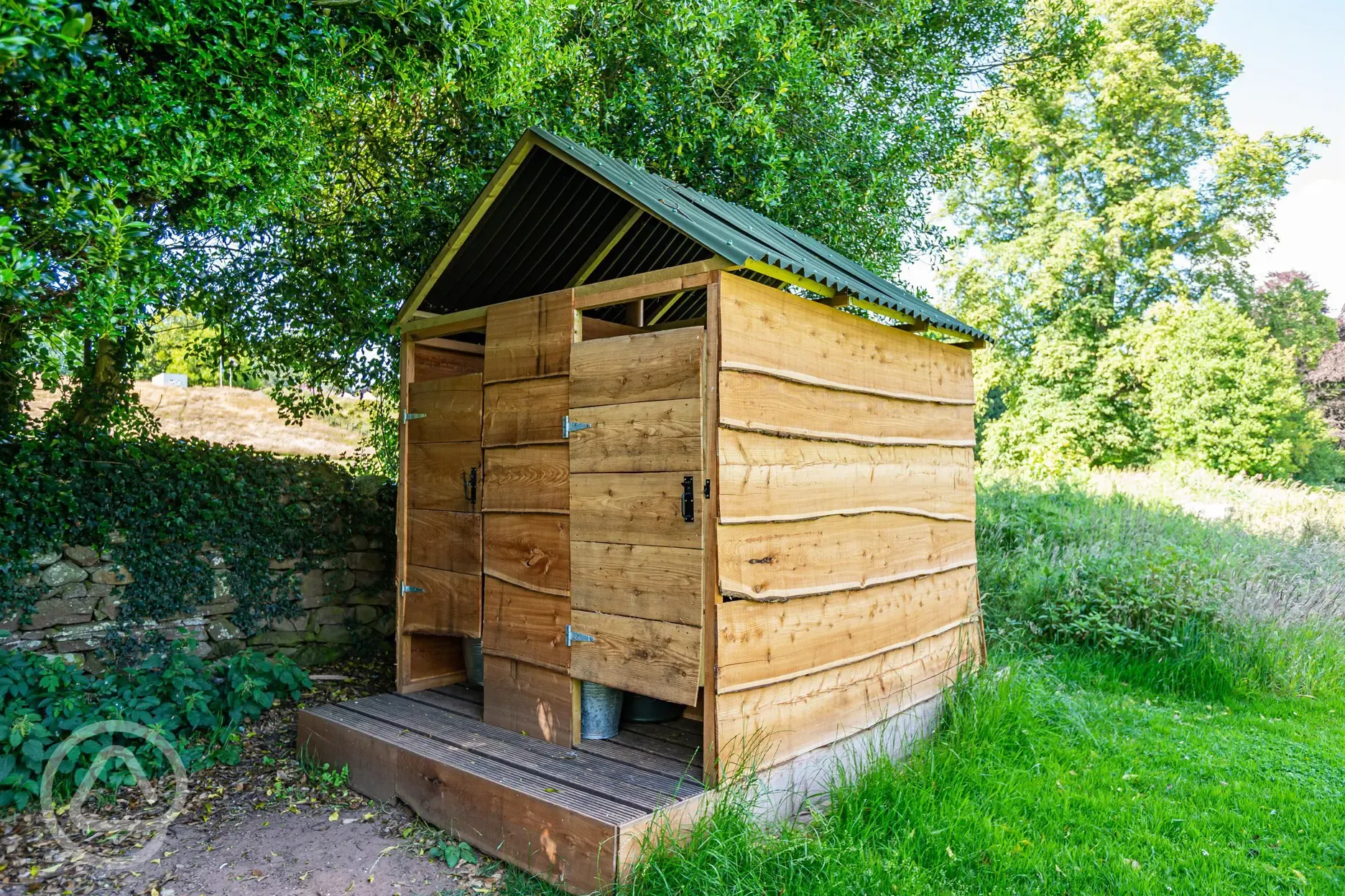 Camping facilities with eco compost toilets