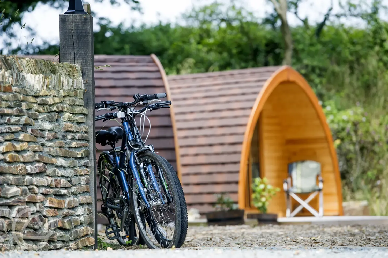 Camping Pod - From Quarry Entrance