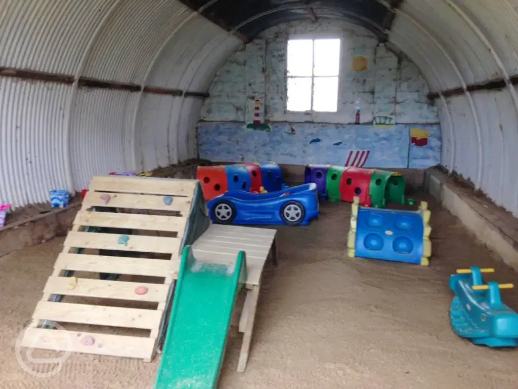Indoor play area at Dyfed Shire Farm