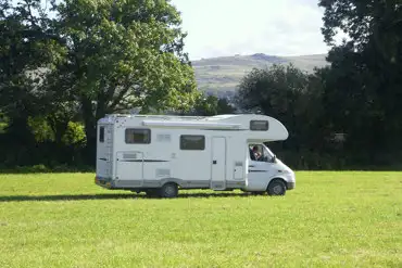 Caravans at Dyfed Shire Farm campsite