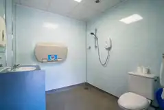 Family wetroom with baby changing facilities