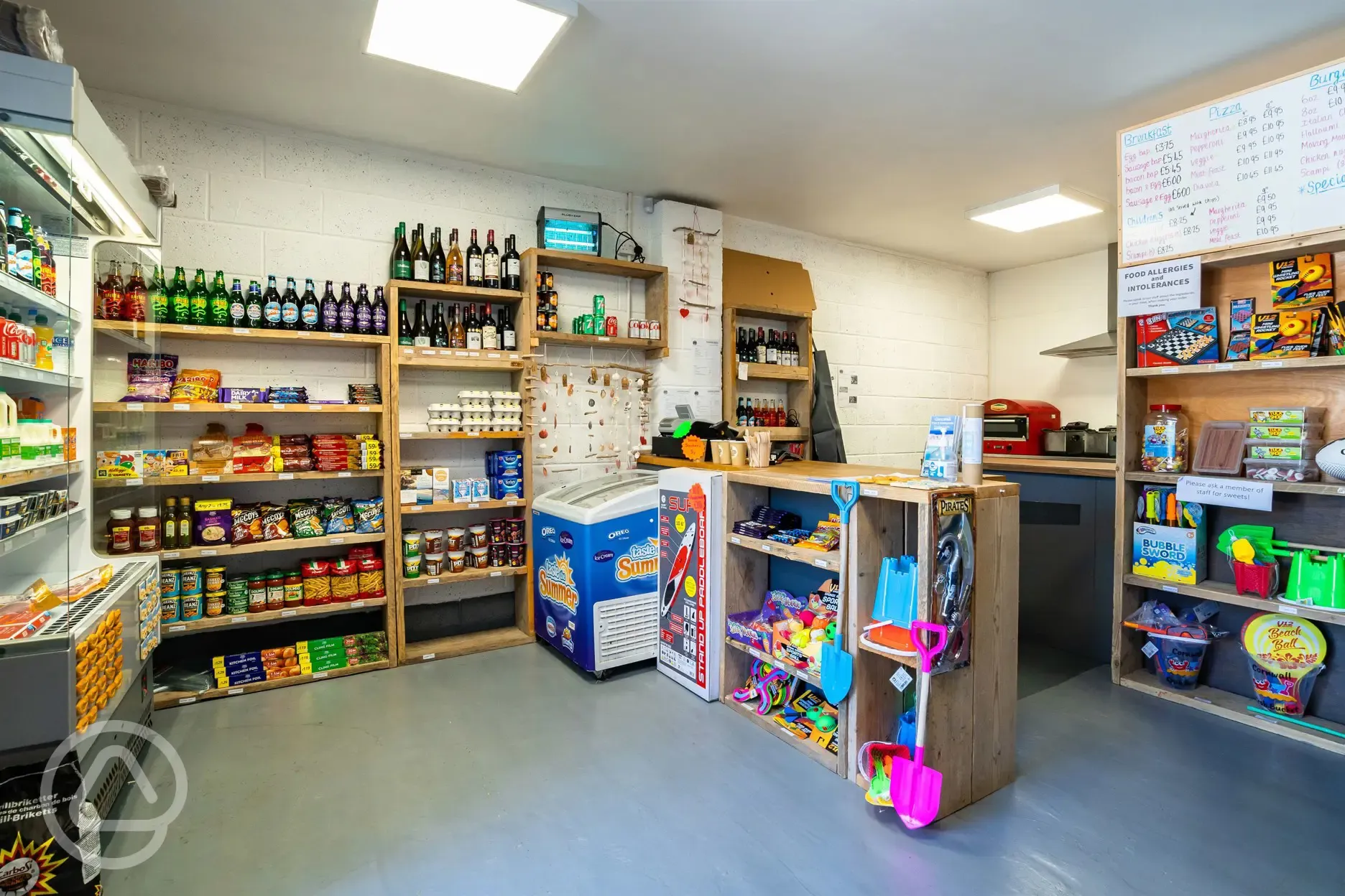 Shop stocking local produce, essentials, toys and gifts
