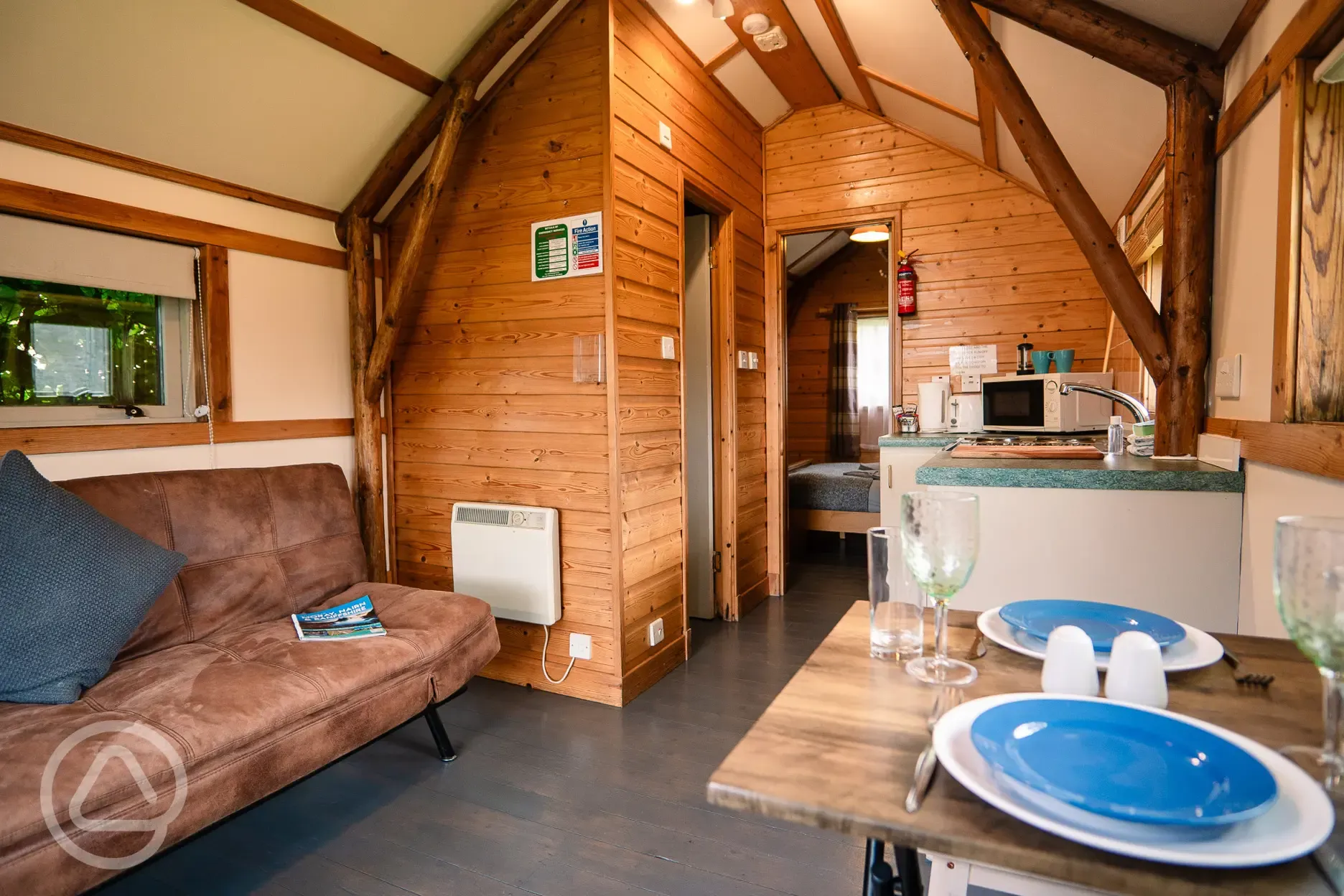 Shieling cabin interior