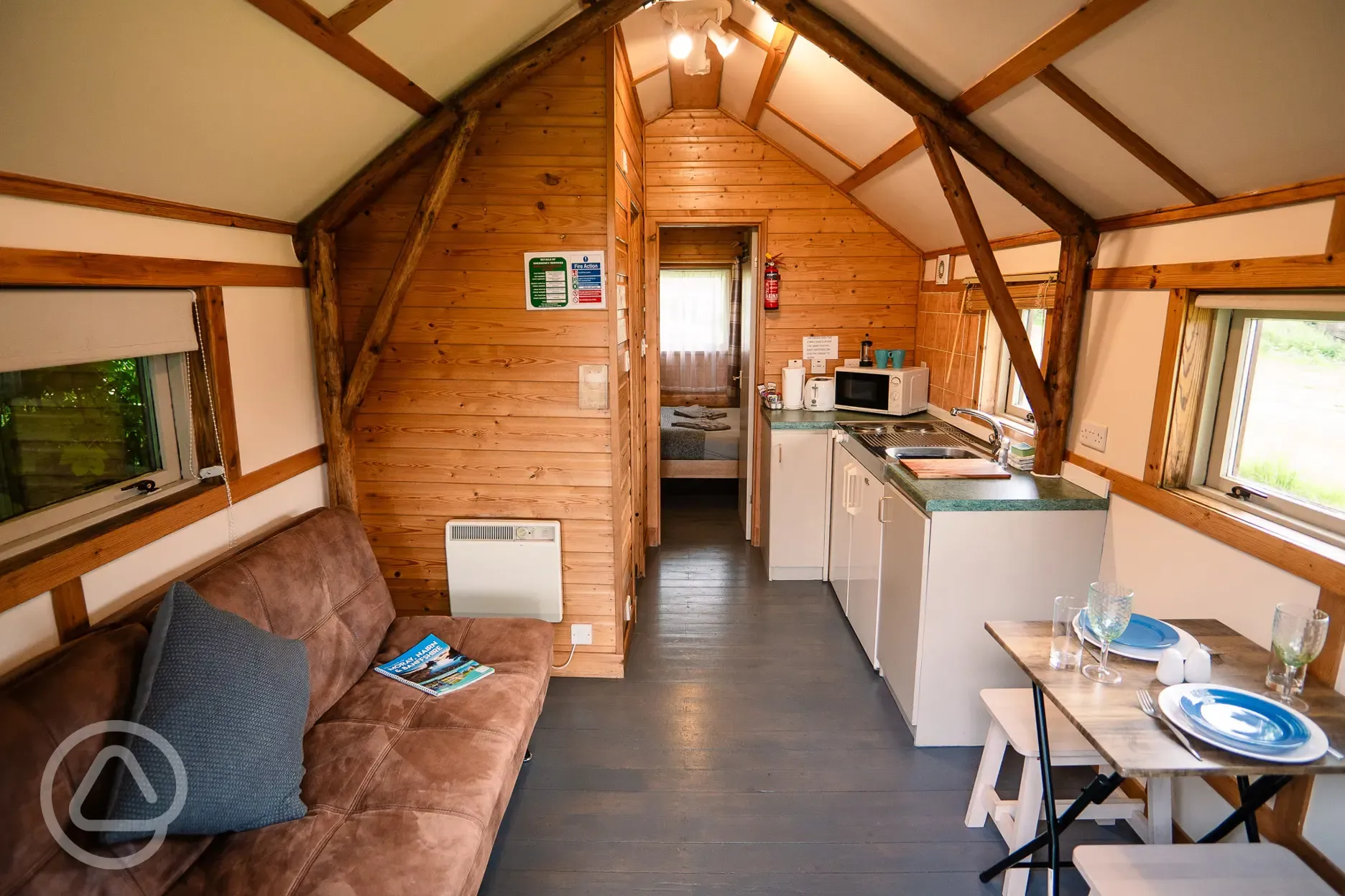 Shieling cabin interior