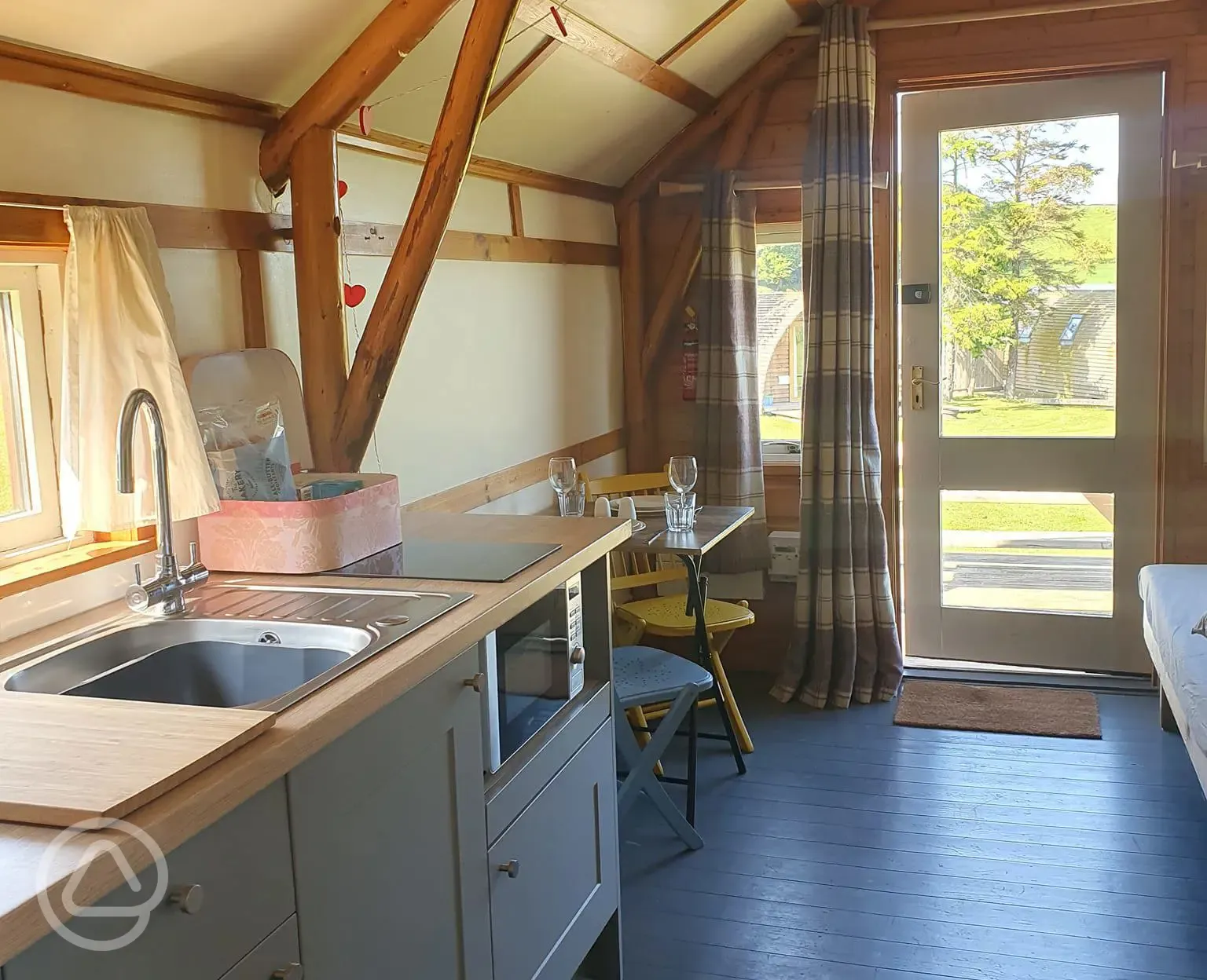 Shieling cabin interior