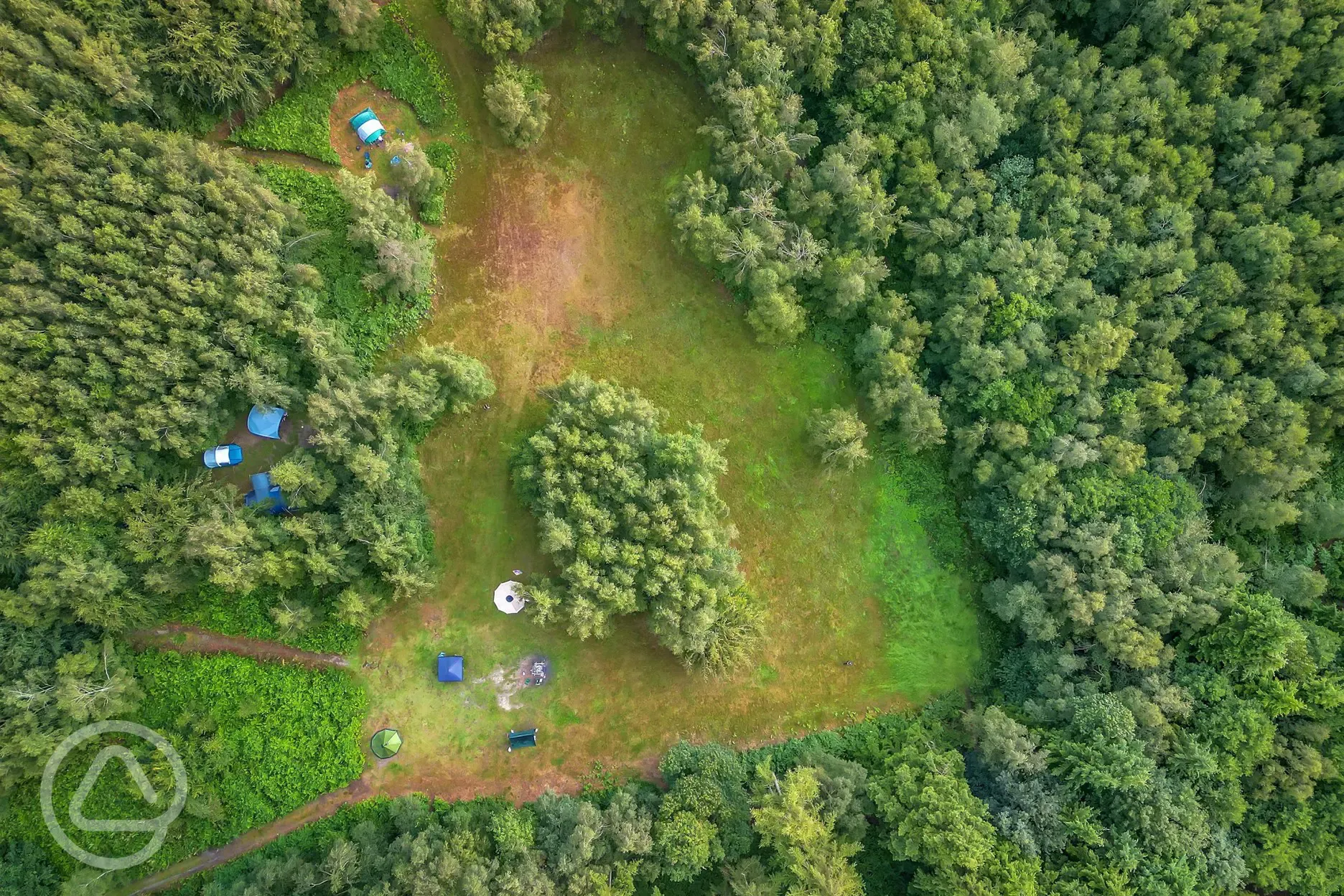 Aerial of the group pitches