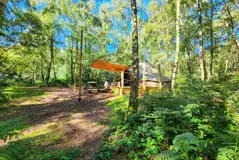 Wild glamping bell tent