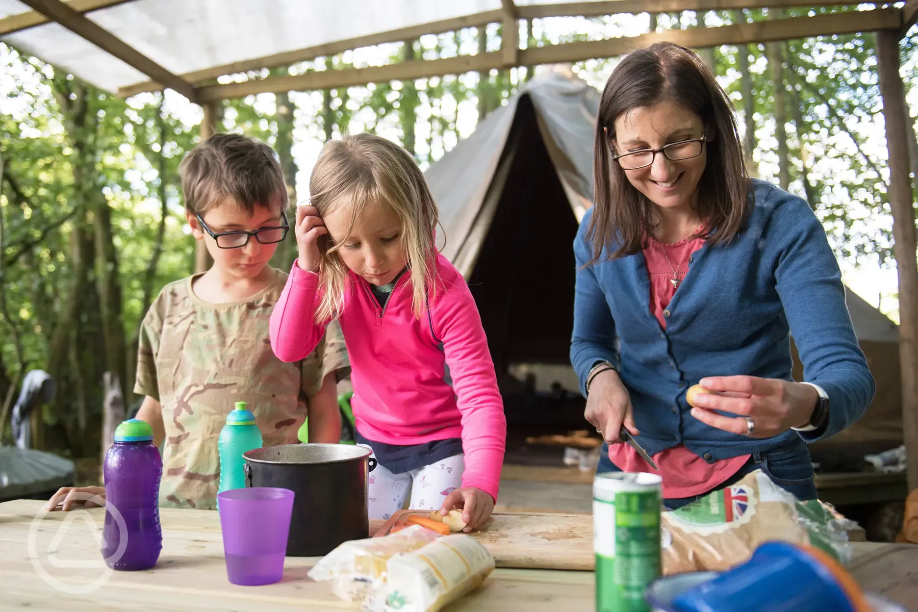 Family friendly bell tents