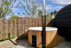 Glamping pod hot tub Glamping pod hot tub