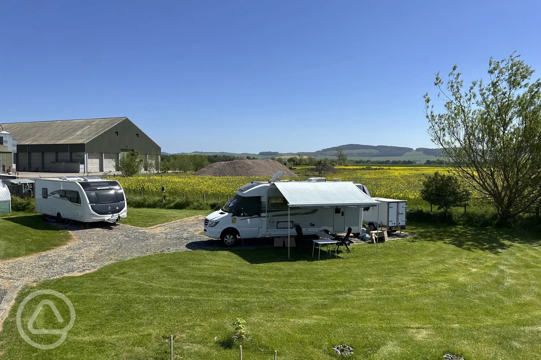 Electric hardstanding pitches