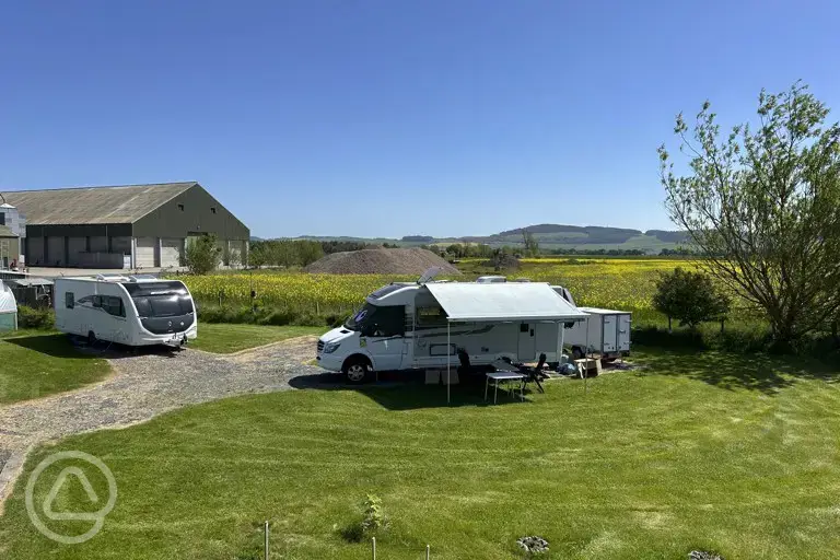 Electric hardstanding pitches