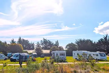 Electric hardstanding pitches with 16 amp hook ups