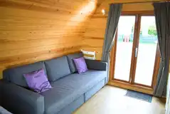 Eco glamping pod with a double sofa bed Eco glamping pod with a double sofa bed