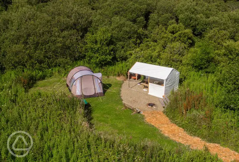Premium camping pitches