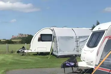 Electric pitches with views of Bamburg Castle