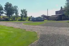 Electric hardstanding pitches with space for an awning