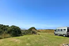 Campervan on grass pitches with optional electric