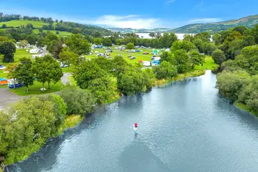 Glanllyn Lakeside Caravan and Camping Park and watersports at Lake Bala