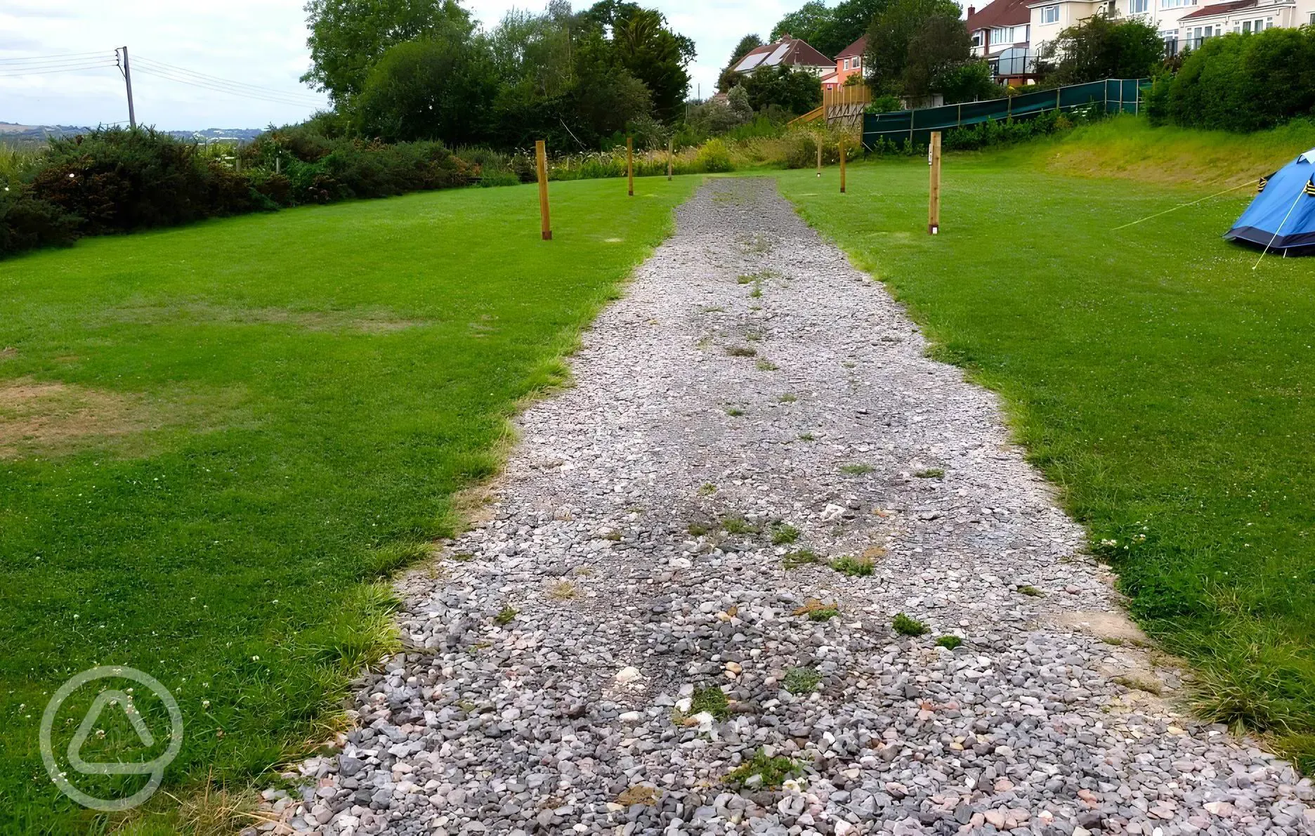 Non electric grass tent pitches