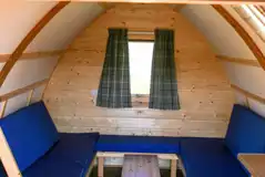 Camping pod interior