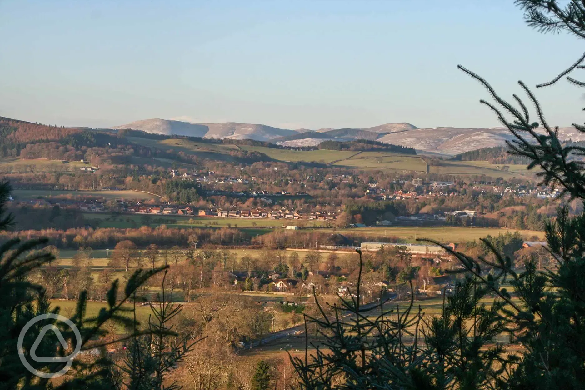 Views from Glentress Forest Lodges