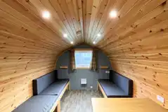 Camping pod interior