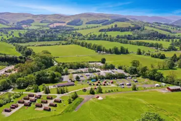 Aerial of the campsite