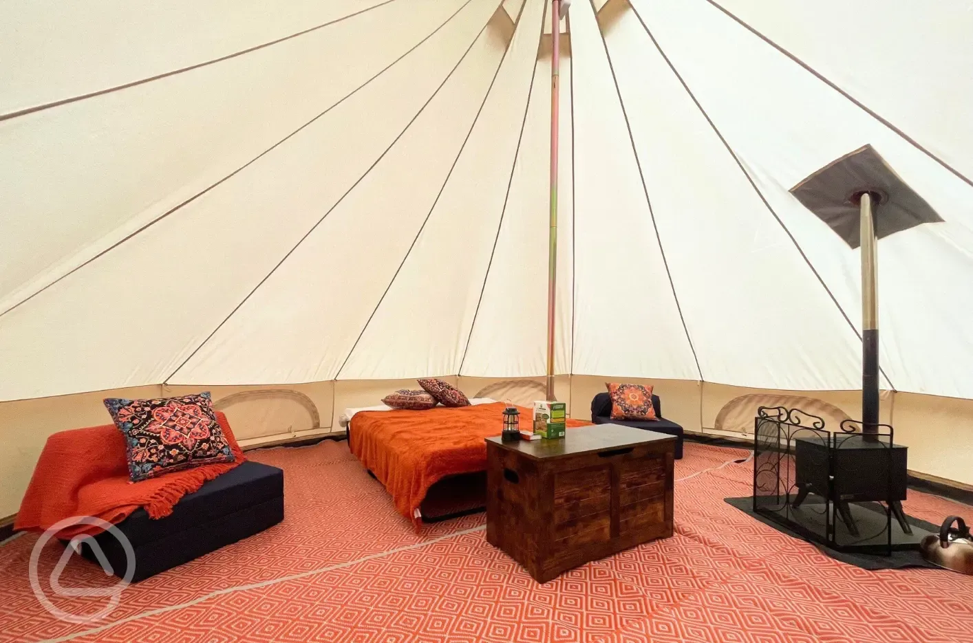 Bell tent interior