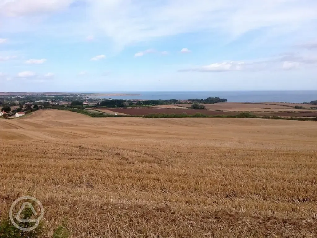 Views from a pod of the surrounding fields