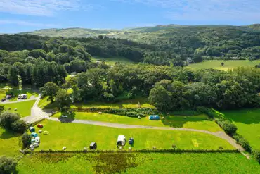 Aerial of the campsite