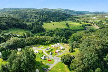 Aerial of the campsite