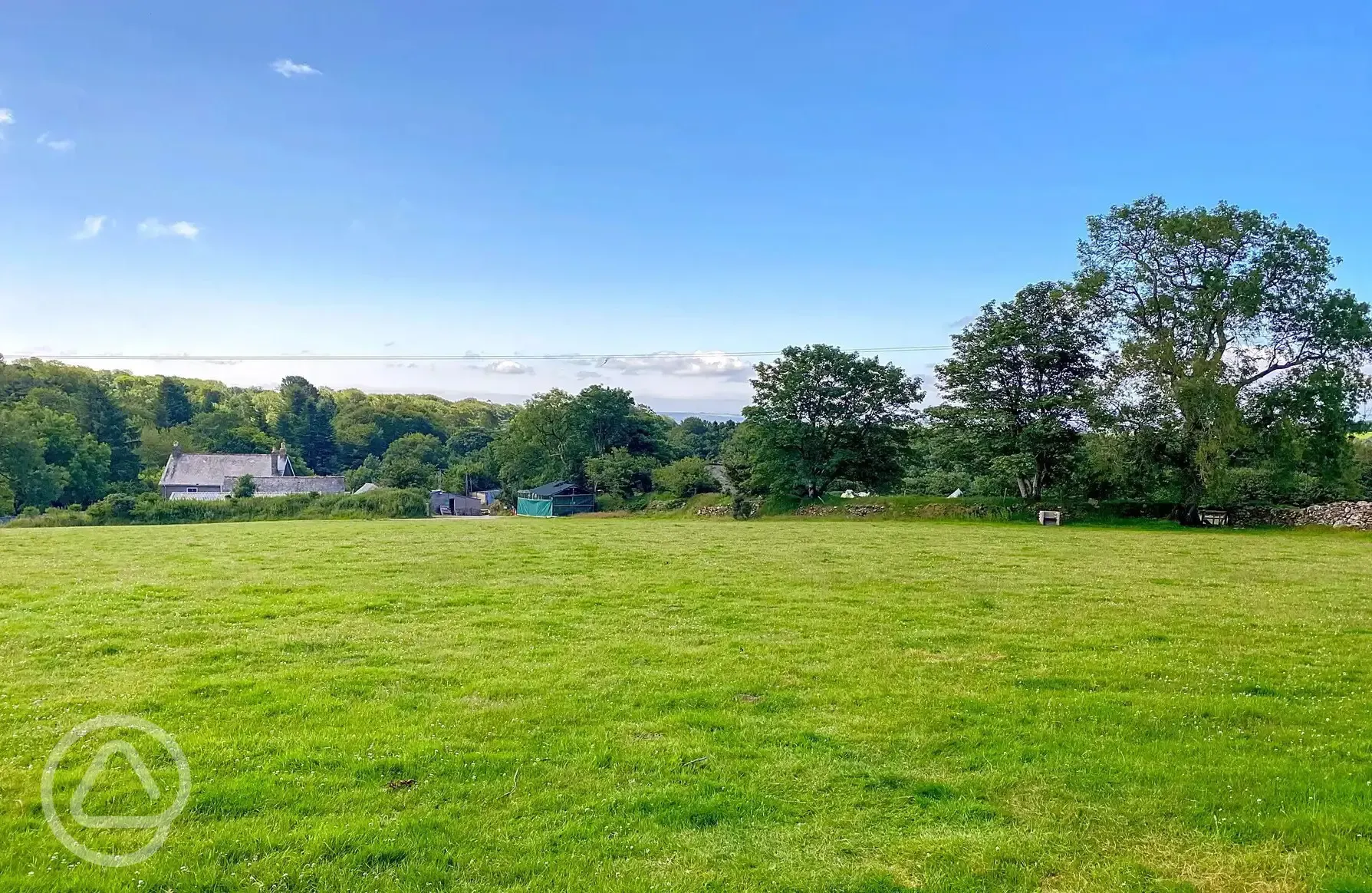 Non electric grass tent pitches 