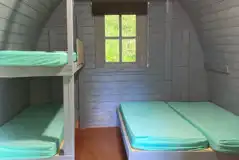 Camping pod interior