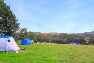 Non electric grass tent pitches 