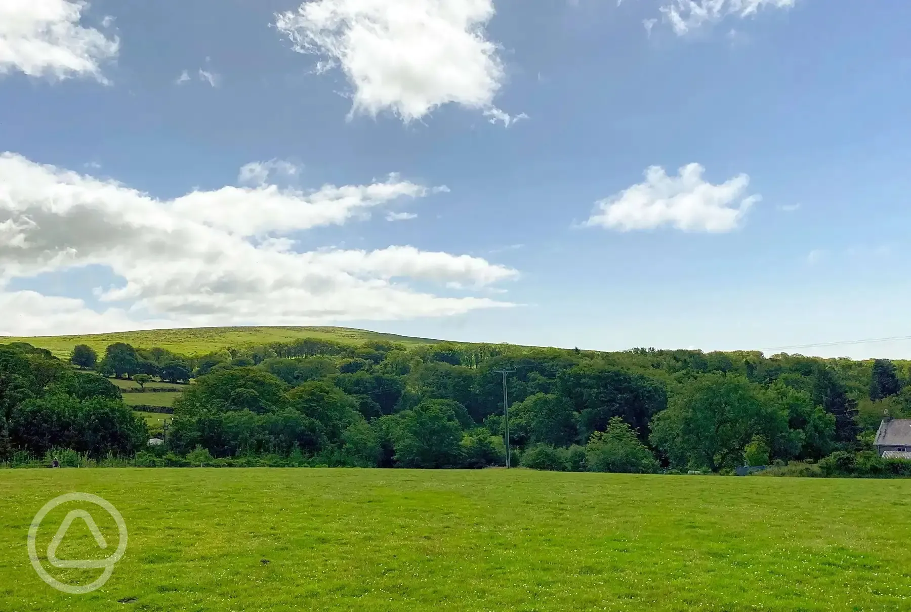 Non electric grass tent pitches 