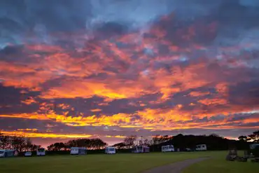 Perfect sunset over Hendre Eynon