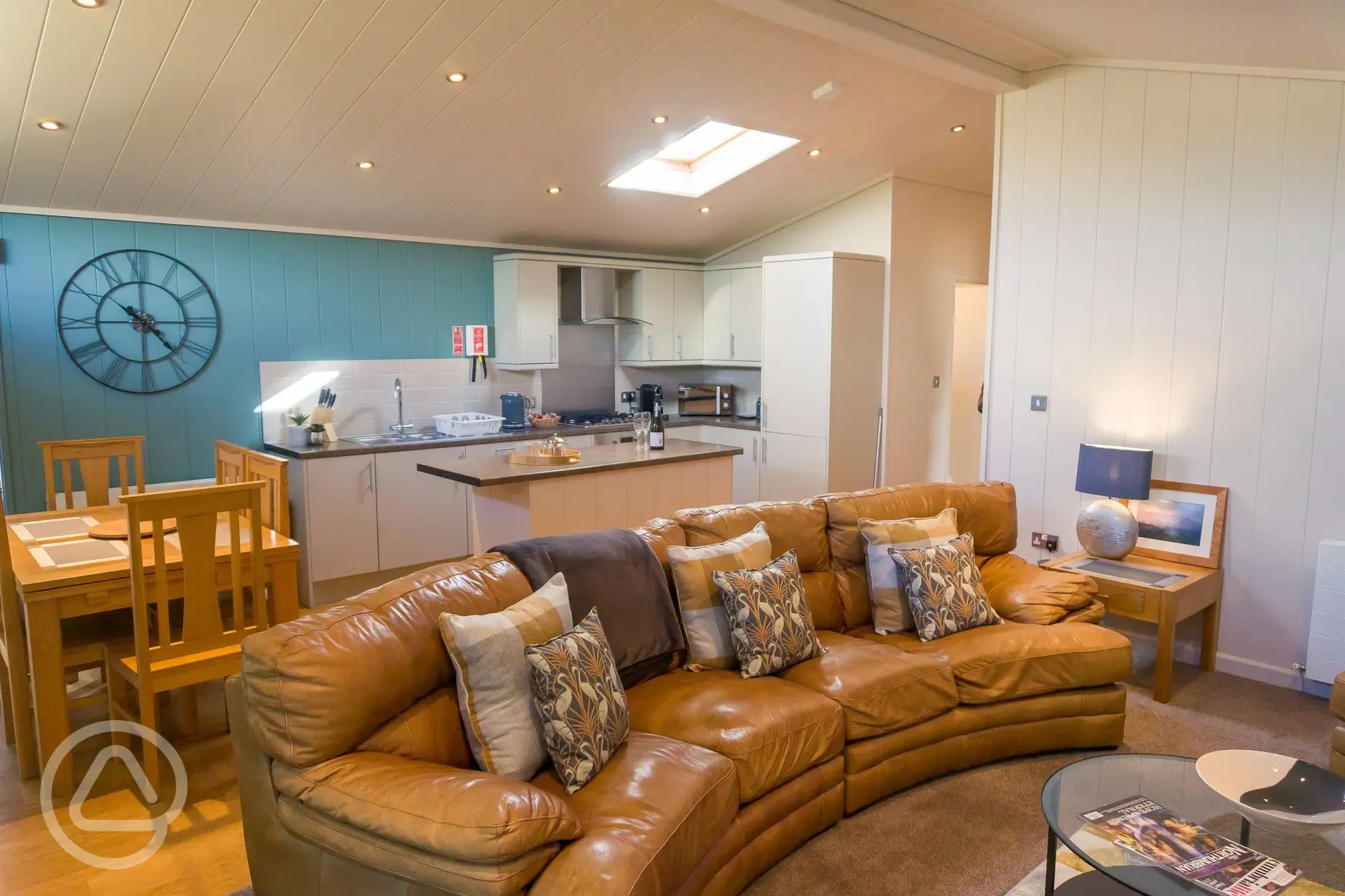 Luxury Lodge Open Plan Living Area
