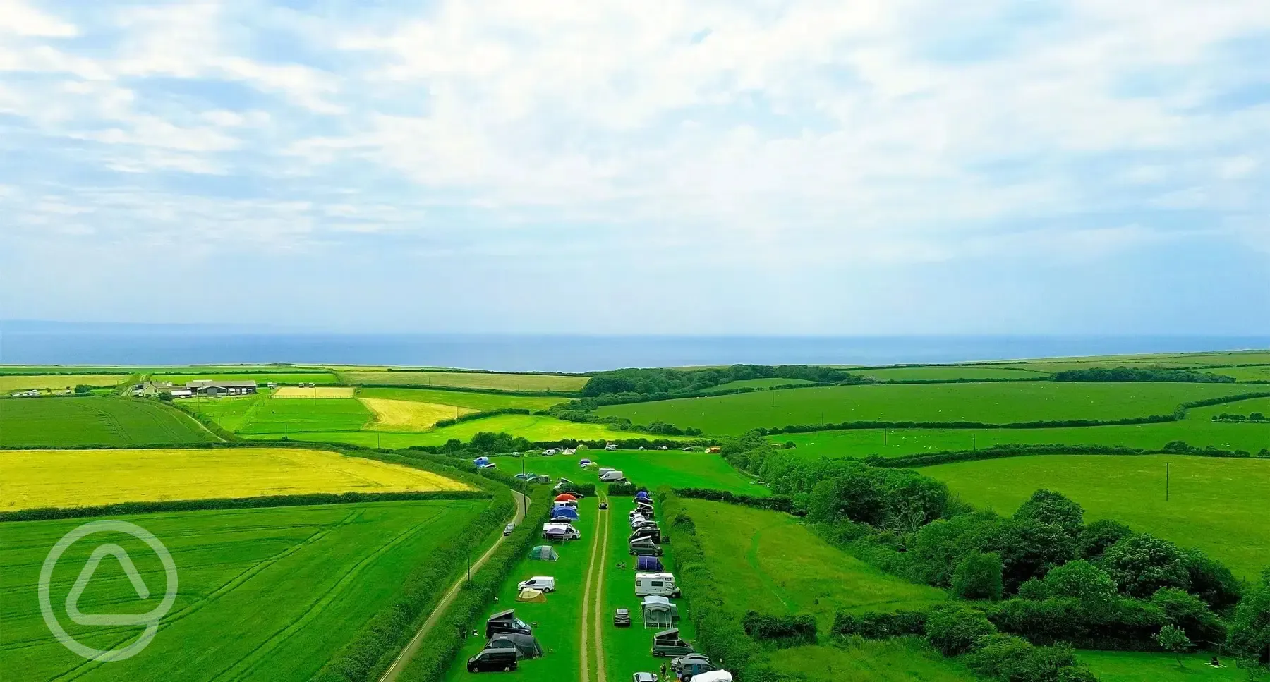 Aerial view of pitches