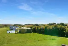 Tents on grass pitches