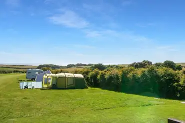Tents on grass pitches