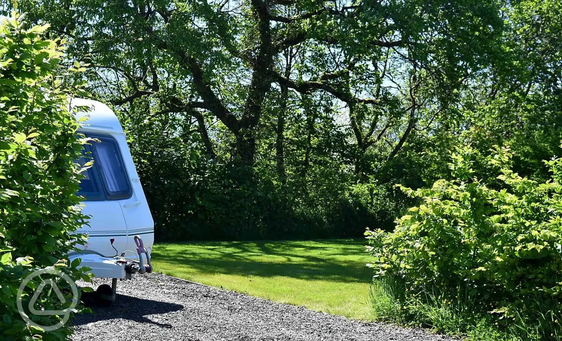 Fully serviced hardstanding and grass touring pitches