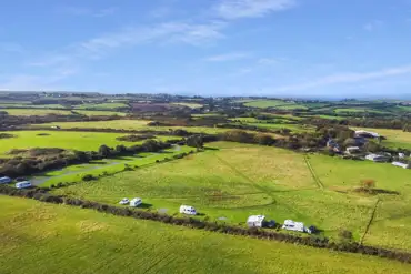 Aerial of the campsite
