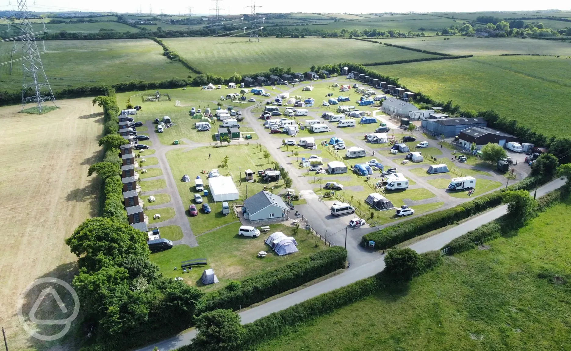 Aerial of the site