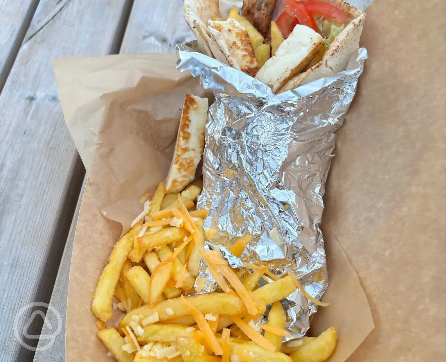 Kebab from Sam's Snacks - the resident food van