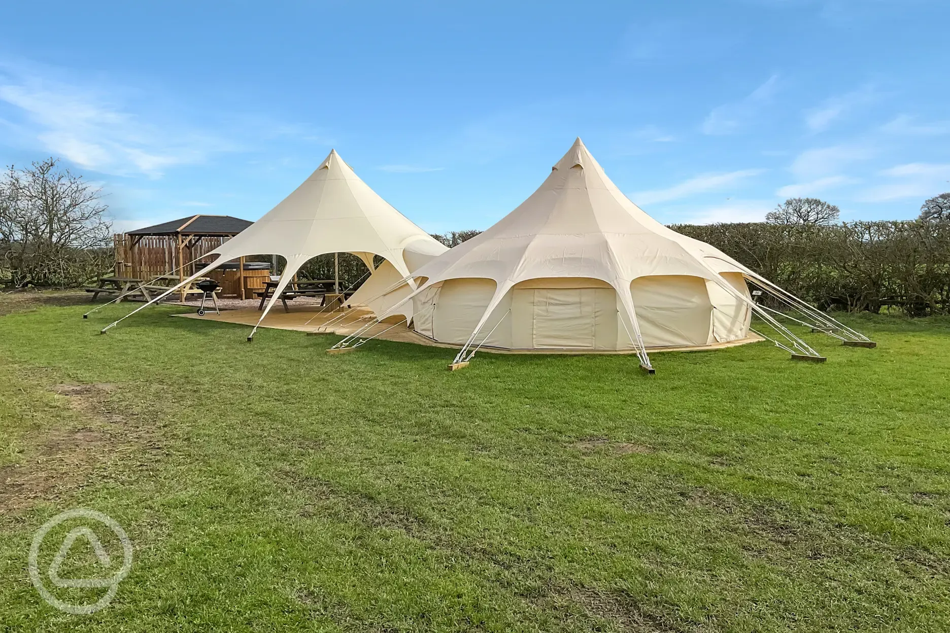Plus Deluxe Lotus Belle Tents, sleeping up to six 