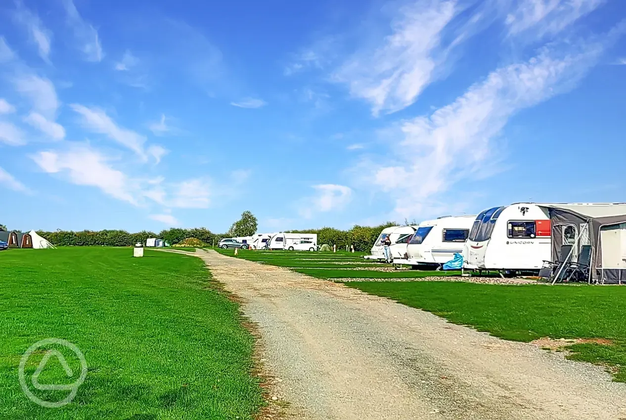 Fully serviced hardstanding pitches