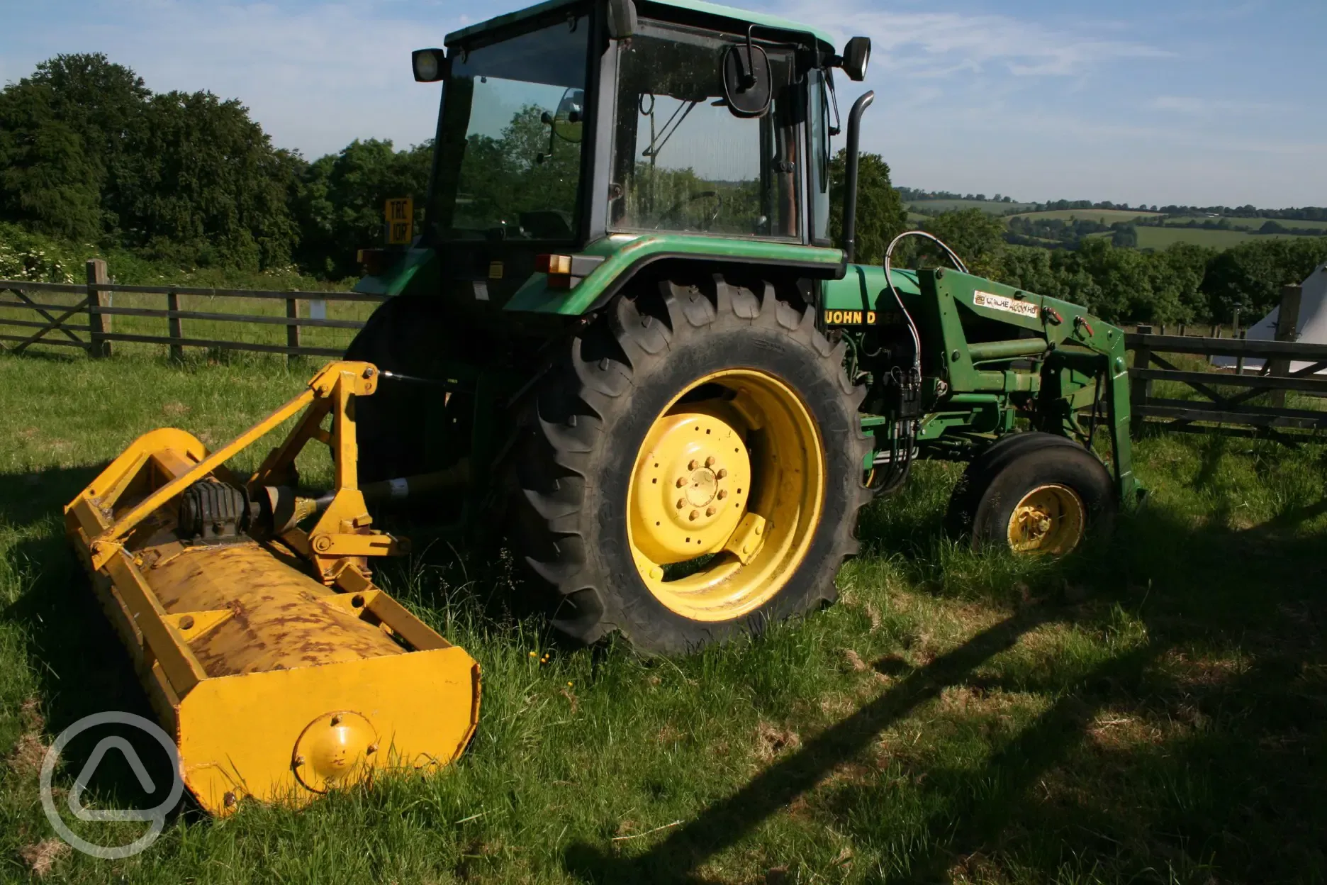 Tractor at the farm