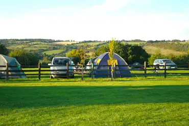 Grass pitches with views of the Chiltern Hills