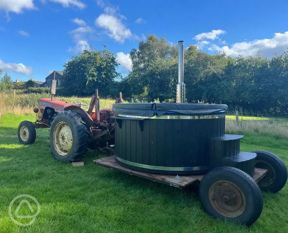 Mobile hot tubs for hire onsite